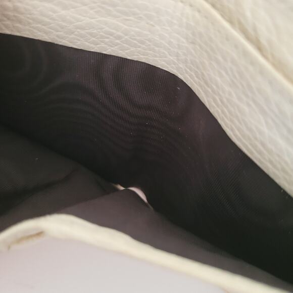 Gucci Interlocking Grain Leather Card Wallet Medium Bifold Cream Designer Unisex - Picture 6 of 12